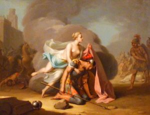 09_Aeneas_wird_von_Venus_in_eine_Wolke_gehuellt,_Anton_Wilhelm_Tischbein