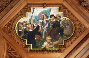 14_Deckengemaelde_Schloss_Phillipsruhe_-_Begruessung_des_Landgrafen_Wilhelm_als_Befreier_Hanaus