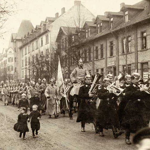 Ausmarsch der Hanauer Garnison